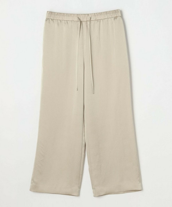 【Lサイズ】クレープサテンワイドパンツ【Lサイズ】クレープサテンワイドパンツ