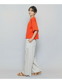 【MOGA】【Lサイズ】ドライリネンストレッチワイドパンツ 詳細画像 ブラック 13