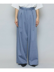 【MOGA】【Lサイズ】ドライリネンストレッチワイドパンツ 詳細画像 ブラック 21