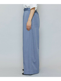 【MOGA】【Lサイズ】ドライリネンストレッチワイドパンツ 詳細画像 ブラック 22