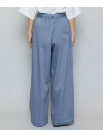 【MOGA】【Lサイズ】ドライリネンストレッチワイドパンツ 詳細画像 ブラック 24