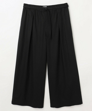 【MOGA】【Lサイズ】ドライリネンストレッチワイドパンツ 詳細画像 ブラック 1