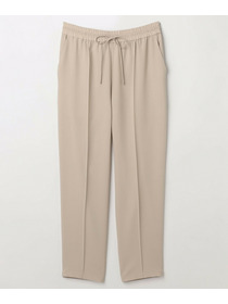 【MOGA】【Lサイズ】ソフトツイルセンタープレステーパードパンツ 詳細画像 ベージュ 1