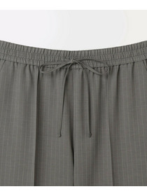 【MOGA】【Lサイズ】ソフトツイルストライプセンタープレステーパードパンツ 詳細画像 グレー系その他 23