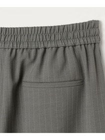 【MOGA】【Lサイズ】ソフトツイルストライプセンタープレステーパードパンツ 詳細画像 グレー系その他 25
