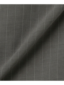 【MOGA】【Lサイズ】ソフトツイルストライプセンタープレステーパードパンツ 詳細画像 グレー系その他 27