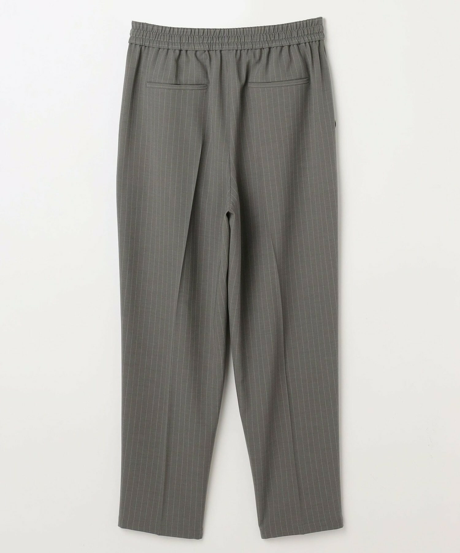【MOGA】【Lサイズ】ソフトツイルストライプセンタープレステーパードパンツ 詳細画像 グレー系その他 22