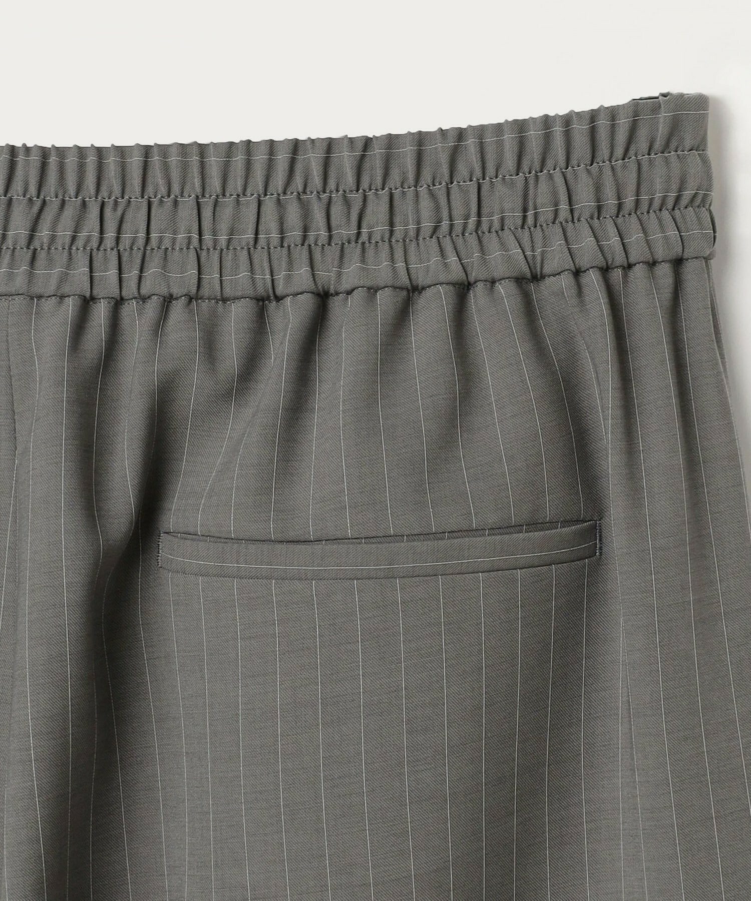 【MOGA】【Lサイズ】ソフトツイルストライプセンタープレステーパードパンツ 詳細画像 グレー系その他 25