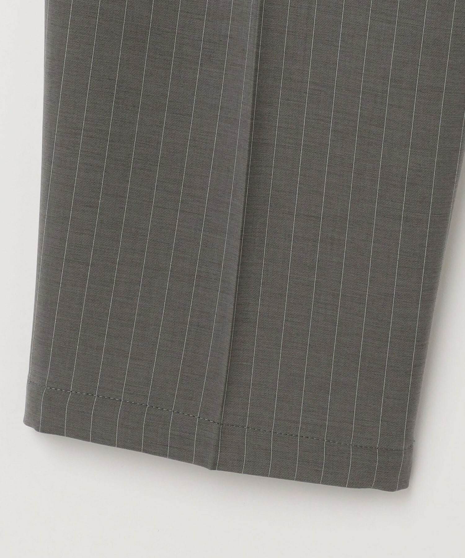 【MOGA】【Lサイズ】ソフトツイルストライプセンタープレステーパードパンツ 詳細画像 グレー系その他 26