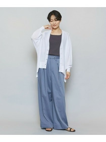 【MOGA】【Lサイズ】ハイゲージシアーラグランスリーブカーディガン 詳細画像 ブラック 11