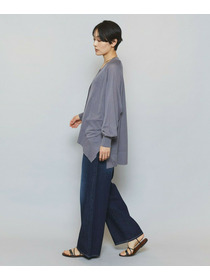 【MOGA】【Lサイズ】ハイゲージシアーラグランスリーブカーディガン 詳細画像 ブラック 14