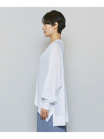 【MOGA】【Lサイズ】ハイゲージシアーラグランスリーブカーディガン 詳細画像 ブラック 20