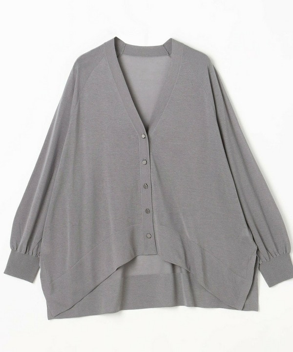 【MOGA】【Lサイズ】ハイゲージシアーラグランスリーブカーディガン