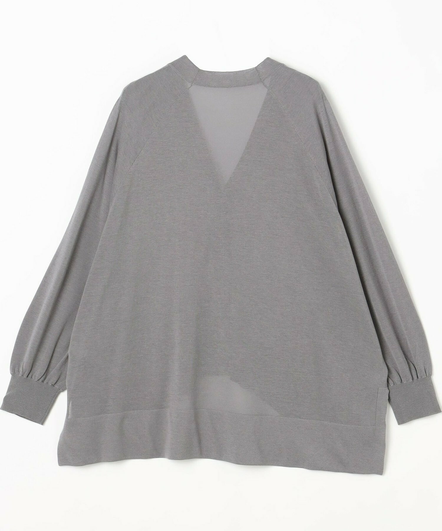 【MOGA】【Lサイズ】ハイゲージシアーラグランスリーブカーディガン 詳細画像 ブラック 23