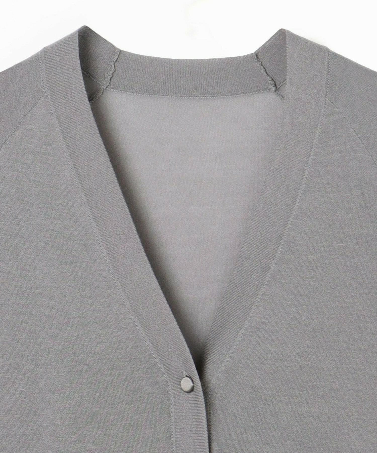 【MOGA】【Lサイズ】ハイゲージシアーラグランスリーブカーディガン 詳細画像 ブラック 24