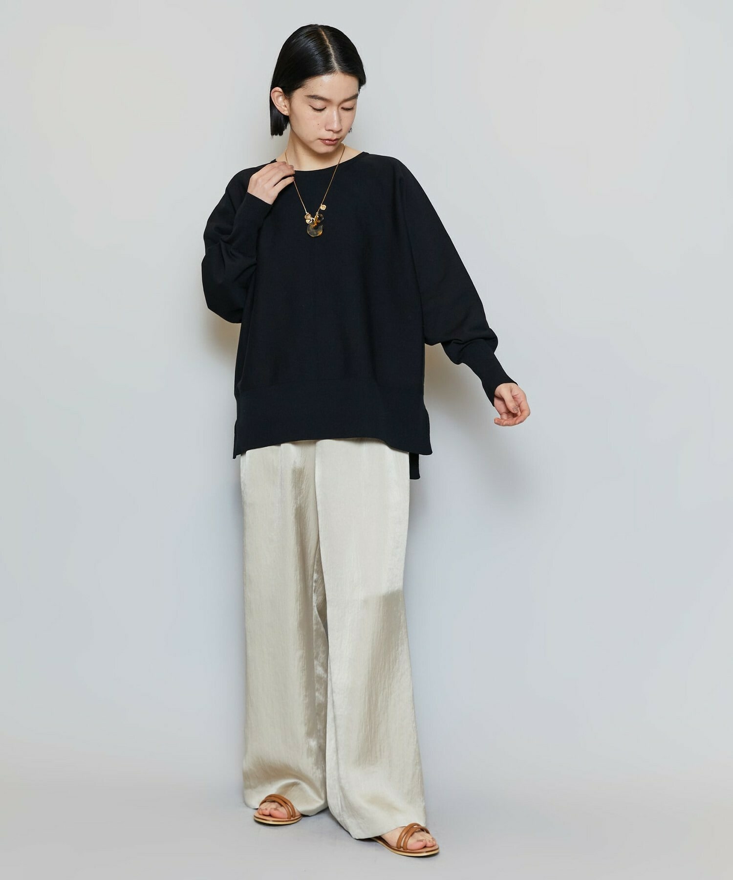 【MOGA】【Lサイズ】コットンフォートニット 詳細画像 ダークネイビー 1