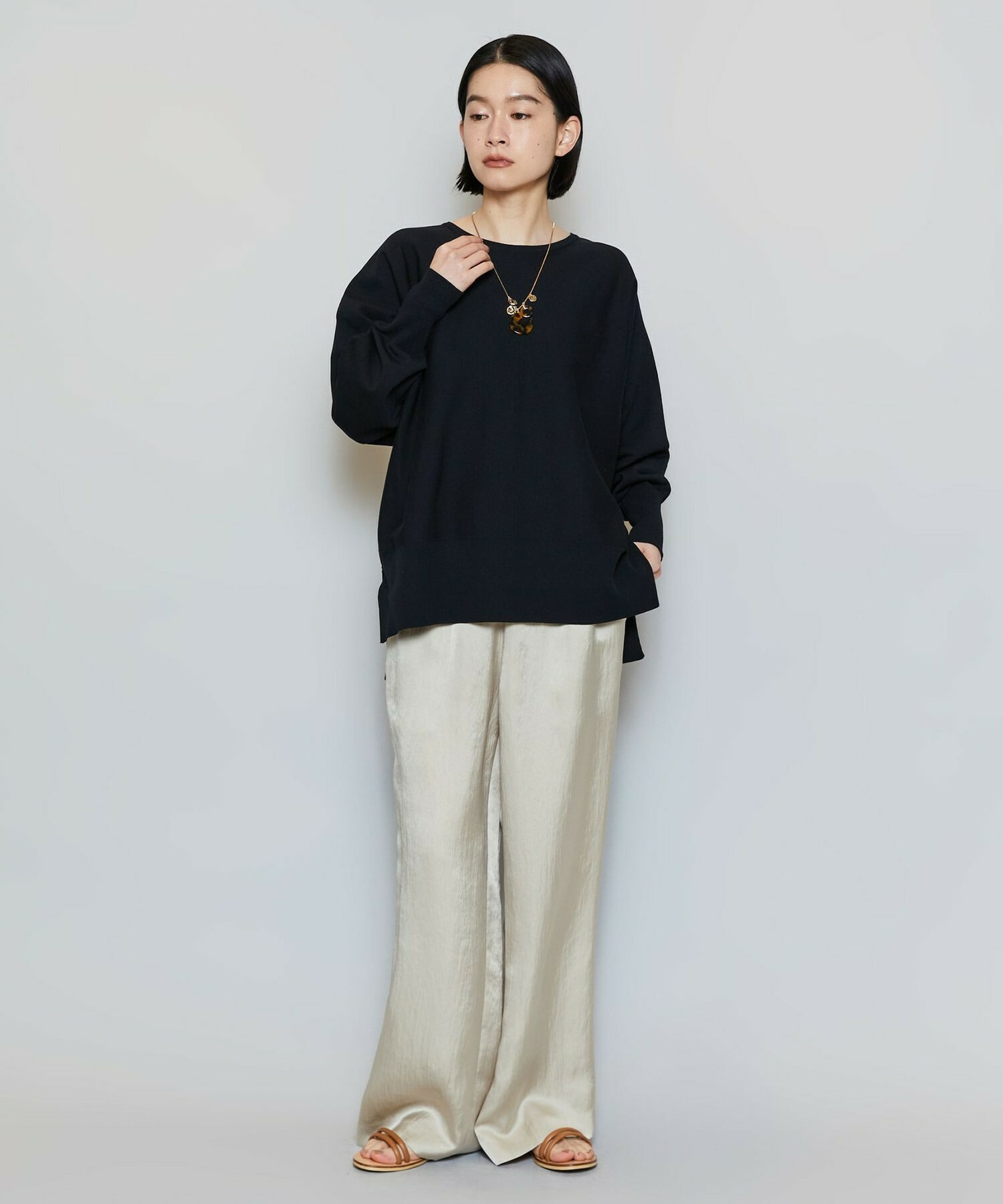 【MOGA】【Lサイズ】コットンフォートニット 詳細画像 ダークネイビー 2