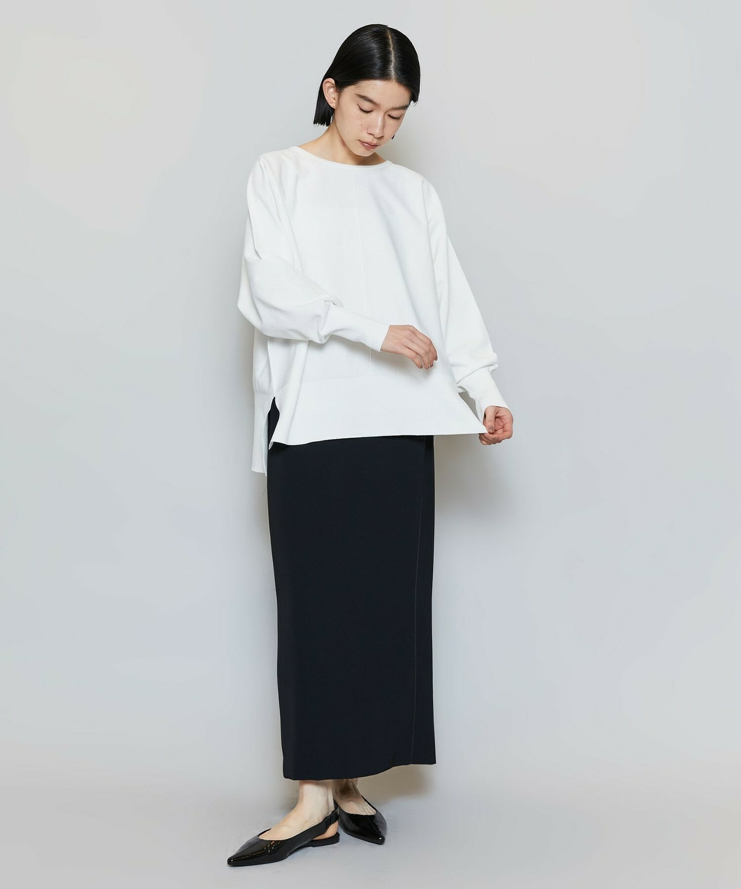 【MOGA】【Lサイズ】コットンフォートニット 詳細画像 ダークネイビー 8