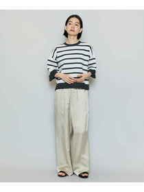 【MOGA】【Lサイズ】リバーシブルボーダーニットトップス 詳細画像 グリーン系その他 14