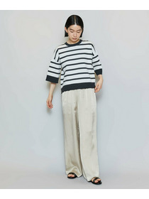 【MOGA】【Lサイズ】リバーシブルボーダーニットトップス 詳細画像 グリーン系その他 15