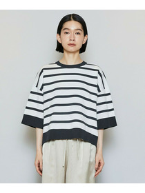 【MOGA】【Lサイズ】リバーシブルボーダーニットトップス 詳細画像 グリーン系その他 18