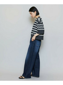 【MOGA】【Lサイズ】リバーシブルボーダーニットトップス 詳細画像 グリーン系その他 2