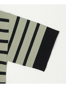 【MOGA】【Lサイズ】リバーシブルボーダーニットトップス 詳細画像 グリーン系その他 24