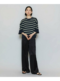 【MOGA】【Lサイズ】リバーシブルボーダーニットトップス 詳細画像 グリーン系その他 8