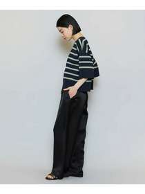 【MOGA】【Lサイズ】リバーシブルボーダーニットトップス 詳細画像 グリーン系その他 9