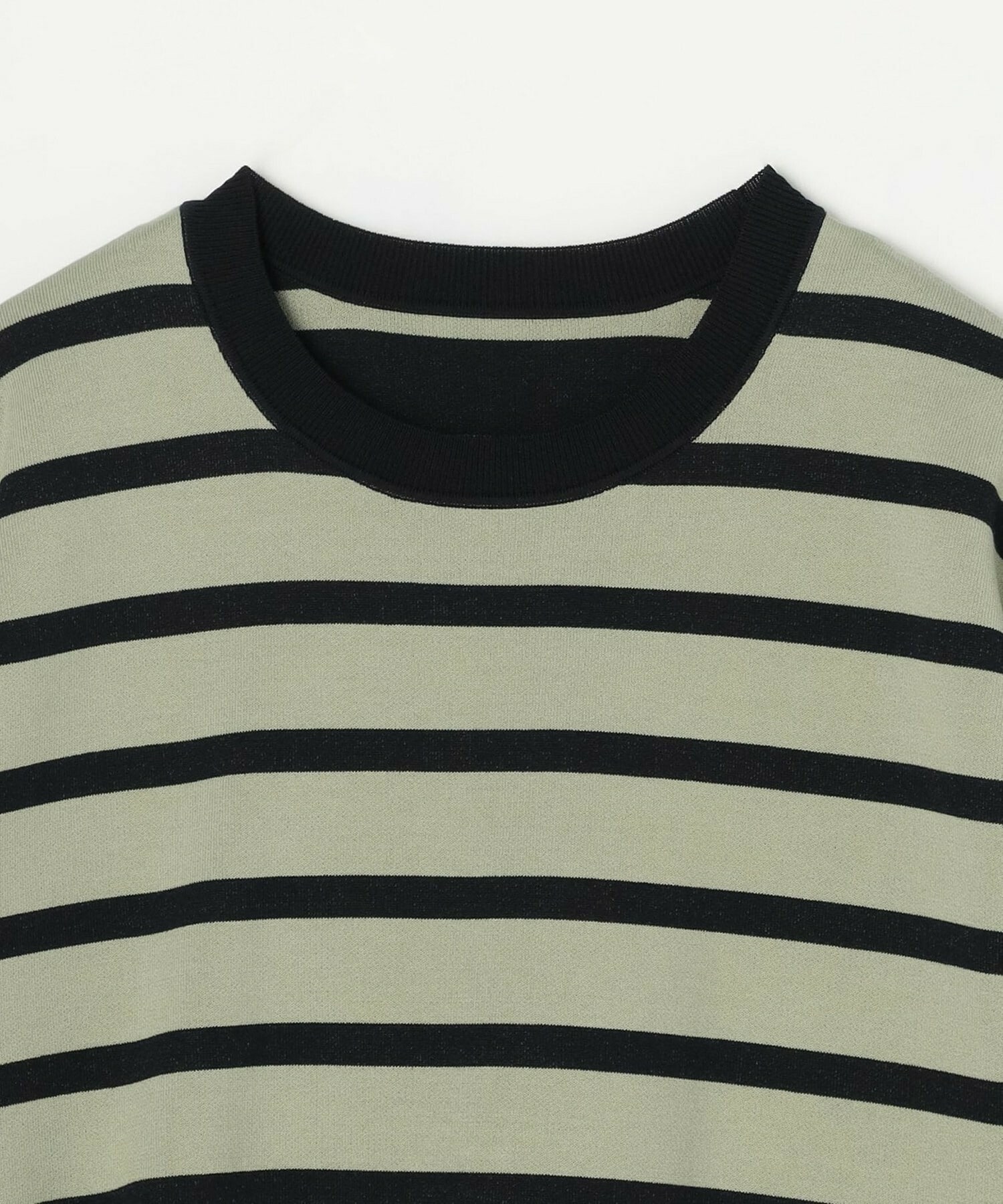 【MOGA】【Lサイズ】リバーシブルボーダーニットトップス 詳細画像 グリーン系その他 23