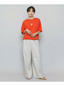 【MOGA】【Lサイズ】カーリングニットクロップドトップス 詳細画像 オレンジ 14