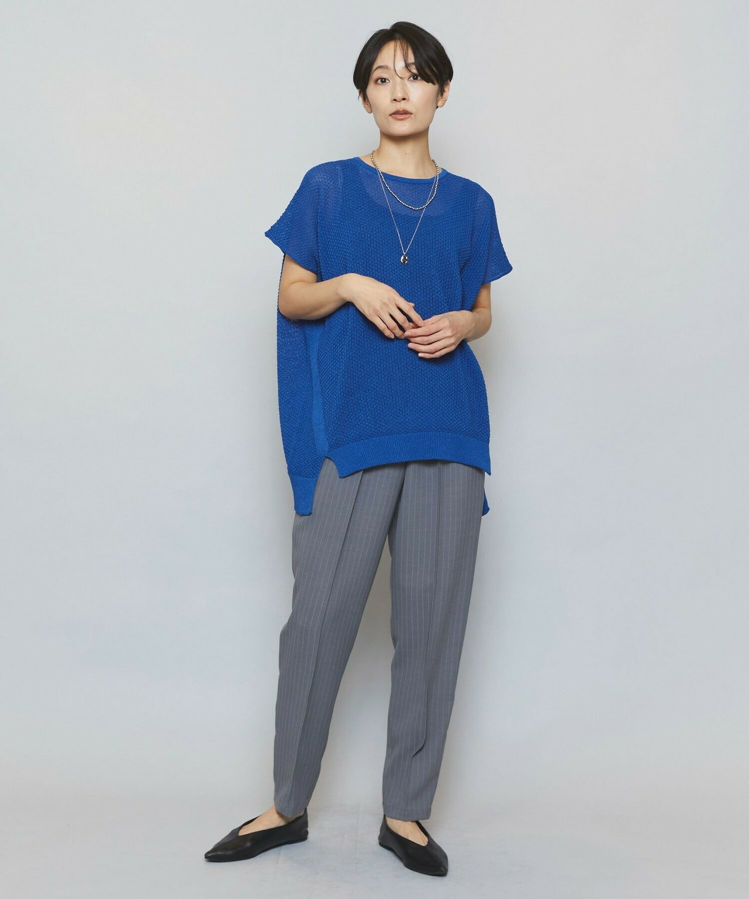 【MOGA】【Lサイズ】TAKUMIドロップショルダーニット 詳細画像 ブラック 13