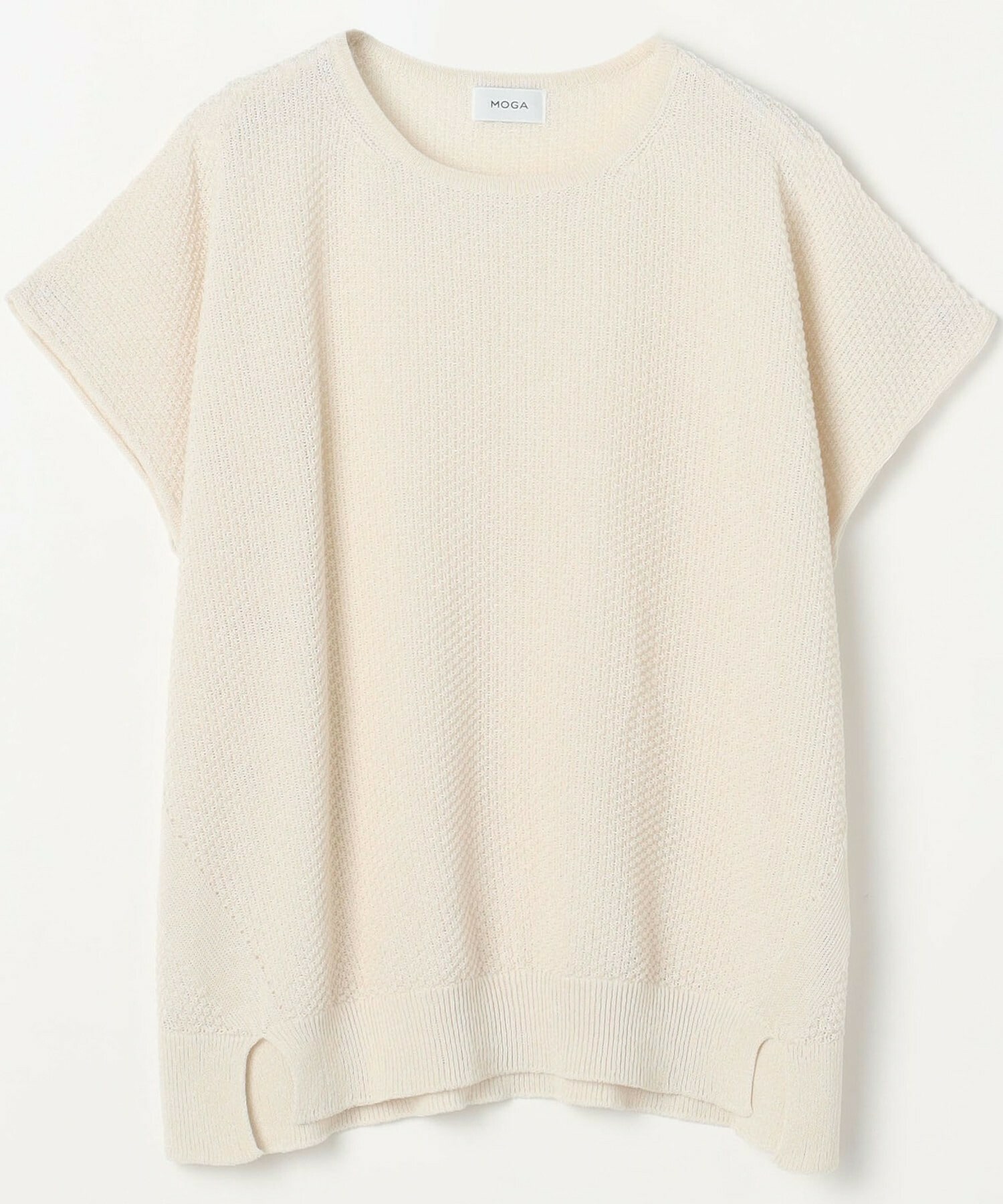 【MOGA】【Lサイズ】TAKUMIドロップショルダーニット 詳細画像 オフホワイト 1