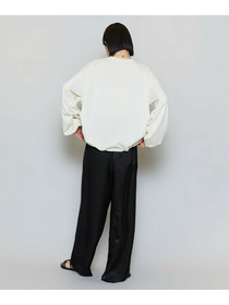 【MOGA】【Lサイズ】ストレッチフライスギャザータックトップス 詳細画像 オフホワイト 15