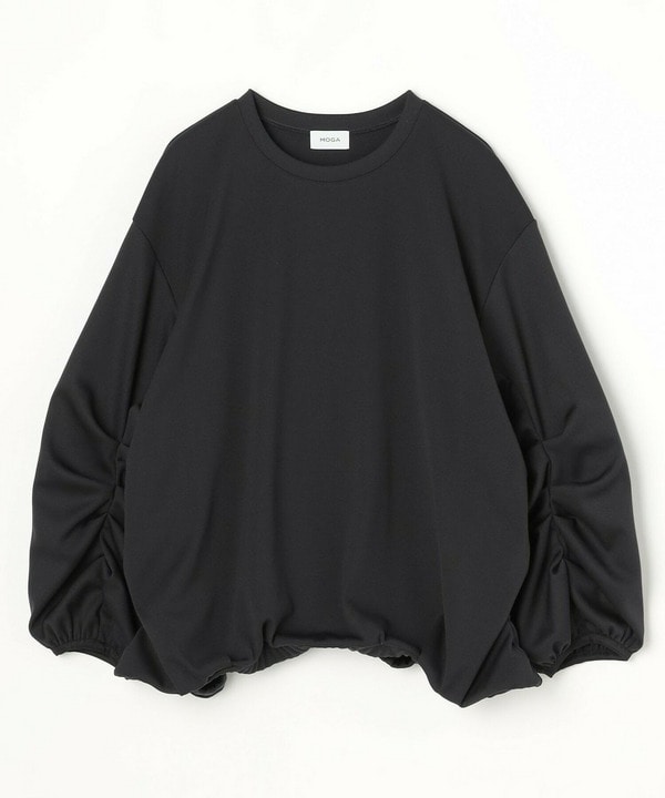 【Lサイズ】ストレッチフライスギャザータックトップス【Lサイズ】ストレッチフライスギャザータックトップス