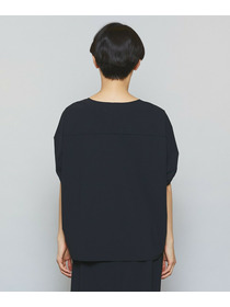 【MOGA】【Lサイズ】クールトリコットVネックドルマンスリーブトップス 詳細画像 ブラック 15