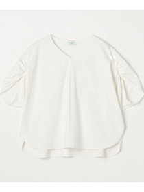 【MOGA】【Lサイズ】クールトリコットVネックドルマンスリーブトップス 詳細画像 ブラック 16