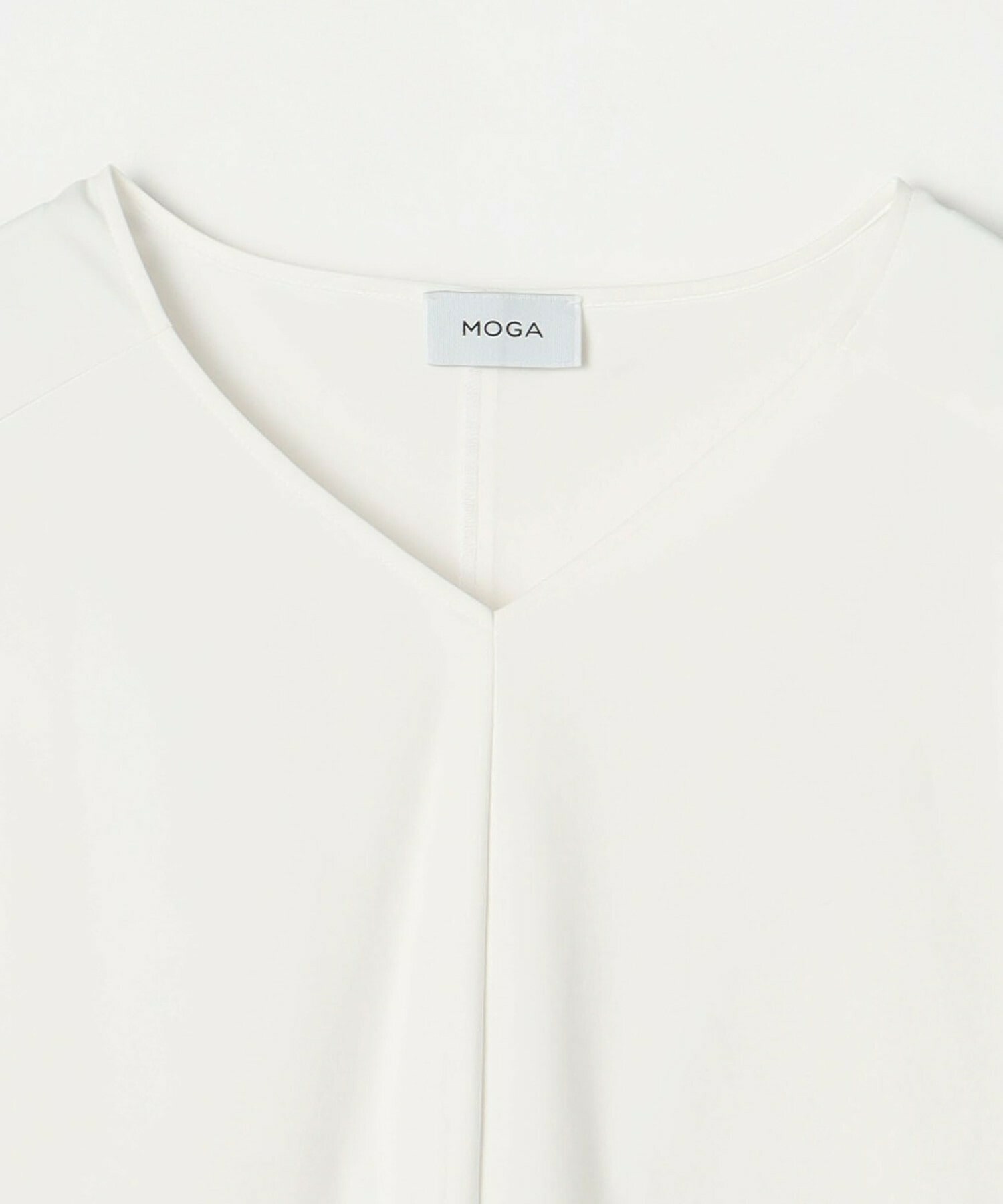 【MOGA】【Lサイズ】クールトリコットVネックドルマンスリーブトップス 詳細画像 ブラック 18