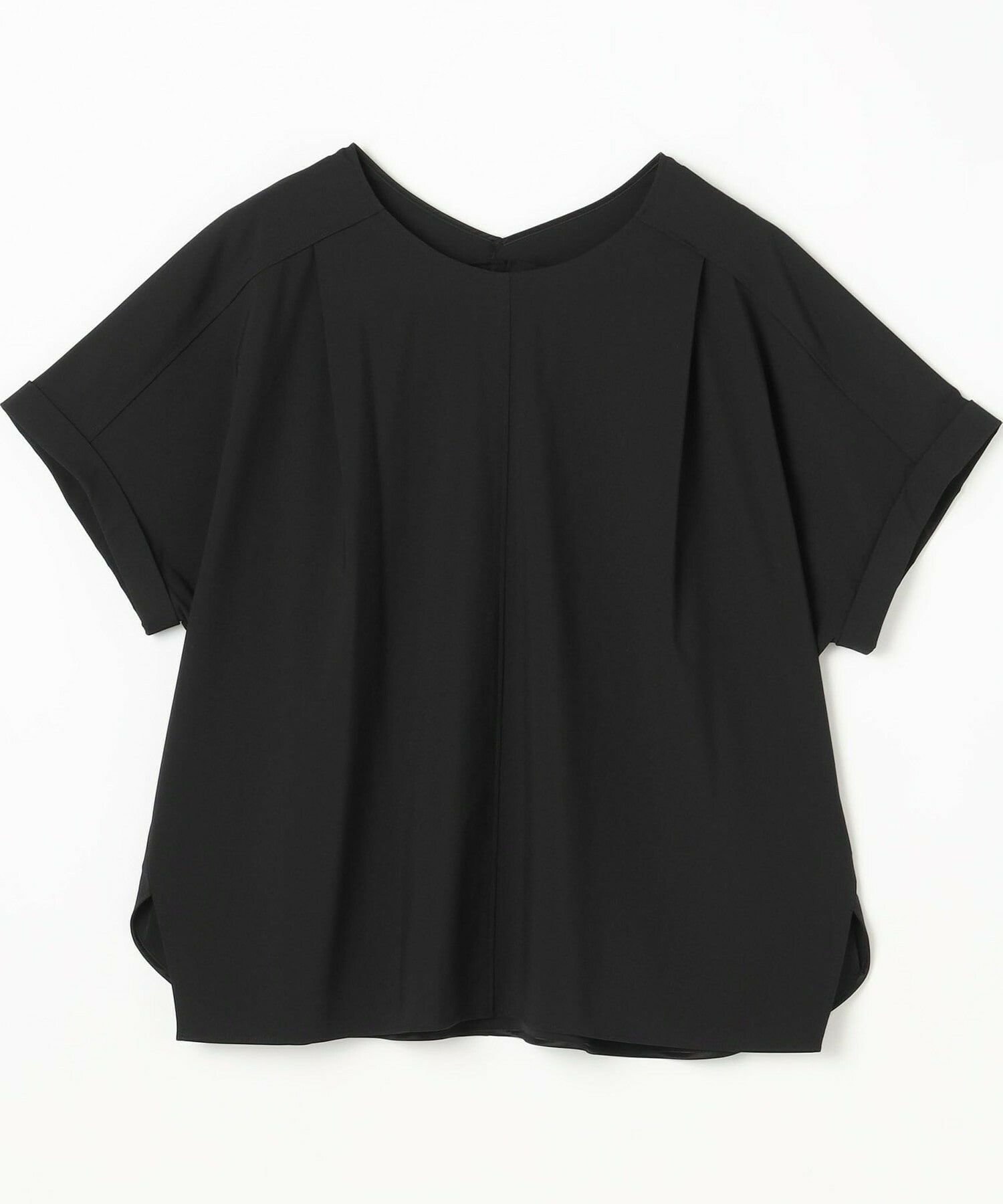 【MOGA】【Lサイズ】クールトリコットクルーネックトップス 詳細画像 ブラック 1