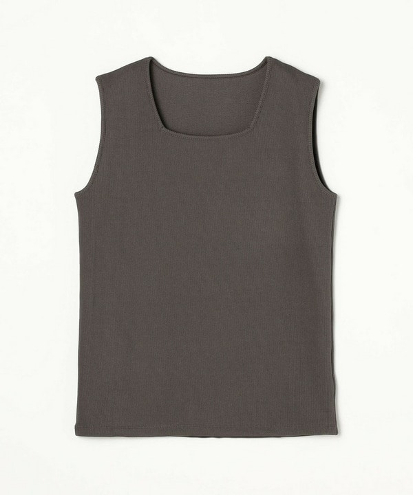 【Lサイズ】ハイテンションテレコリブジャージータンクトップ 詳細画像 チャコールグレー 1
