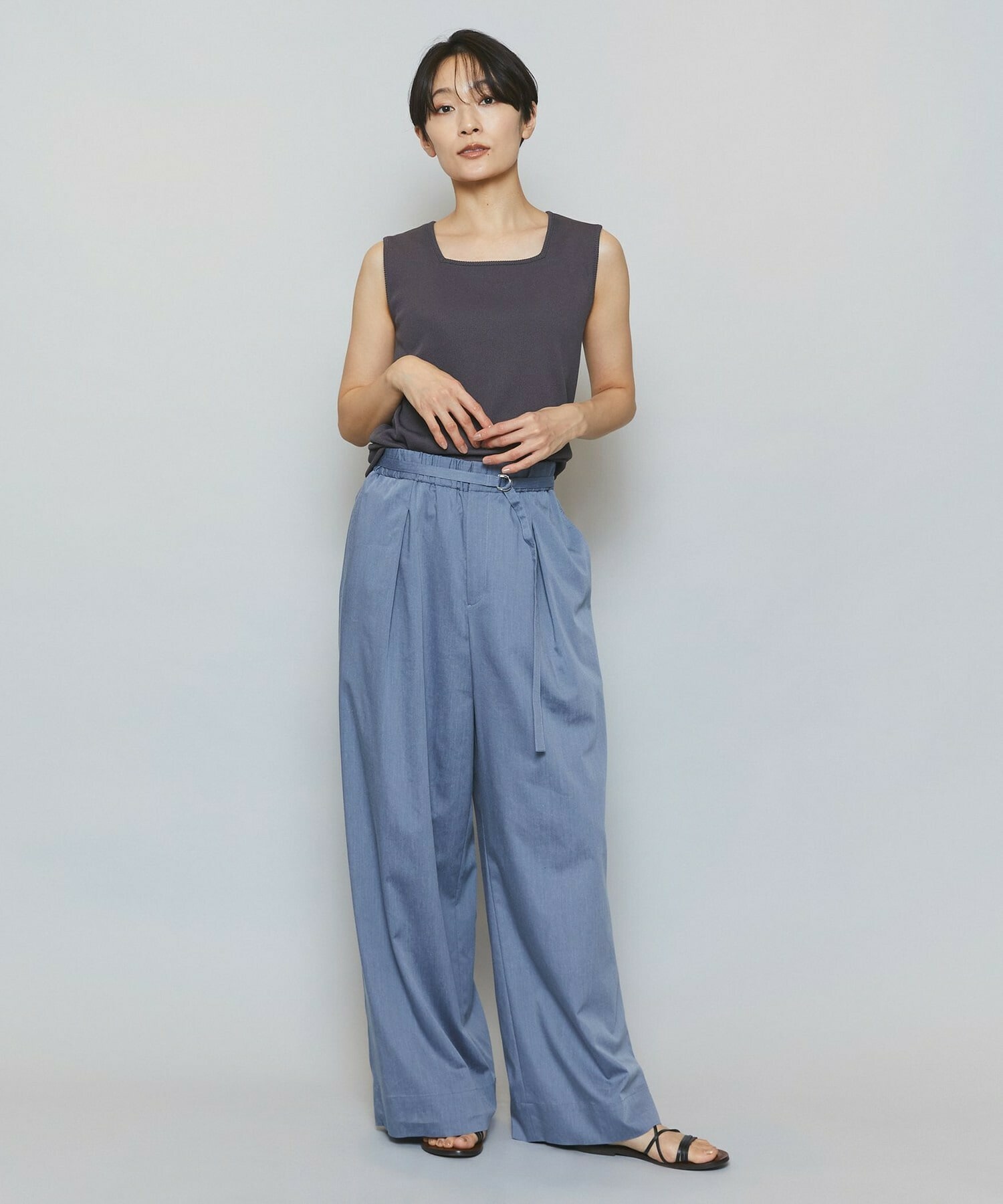 【MOGA】【Lサイズ】ハイテンションテレコリブジャージータンクトップ 詳細画像 ネイビー 11