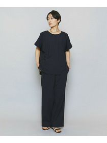 【MOGA】【Lサイズ】クールトリコットストレートパンツ 詳細画像 ブラック 1