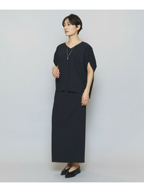 【MOGA】【Lサイズ】クールトリコットIラインタイトスカート 詳細画像 ブラック 2