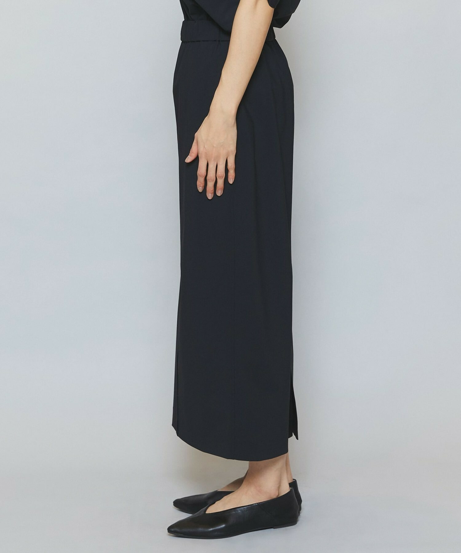 【MOGA】【Lサイズ】クールトリコットIラインタイトスカート 詳細画像 ブラック 14