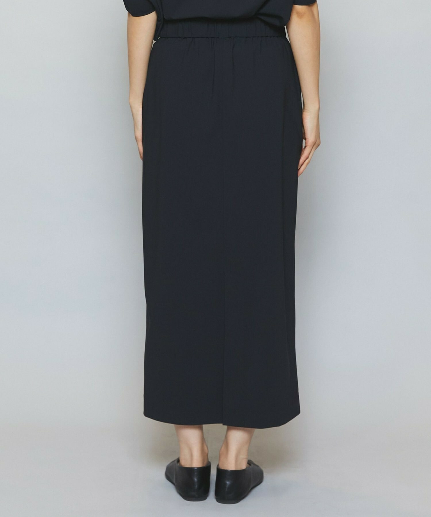 【MOGA】【Lサイズ】クールトリコットIラインタイトスカート 詳細画像 ブラック 16