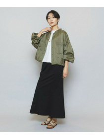 【MOGA】【Lサイズ】ハイゲージ天竺ロングスカート 詳細画像 トップグレー 1