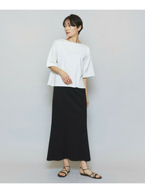 【MOGA】【Lサイズ】ハイゲージ天竺ロングスカート 詳細画像 トップグレー 11