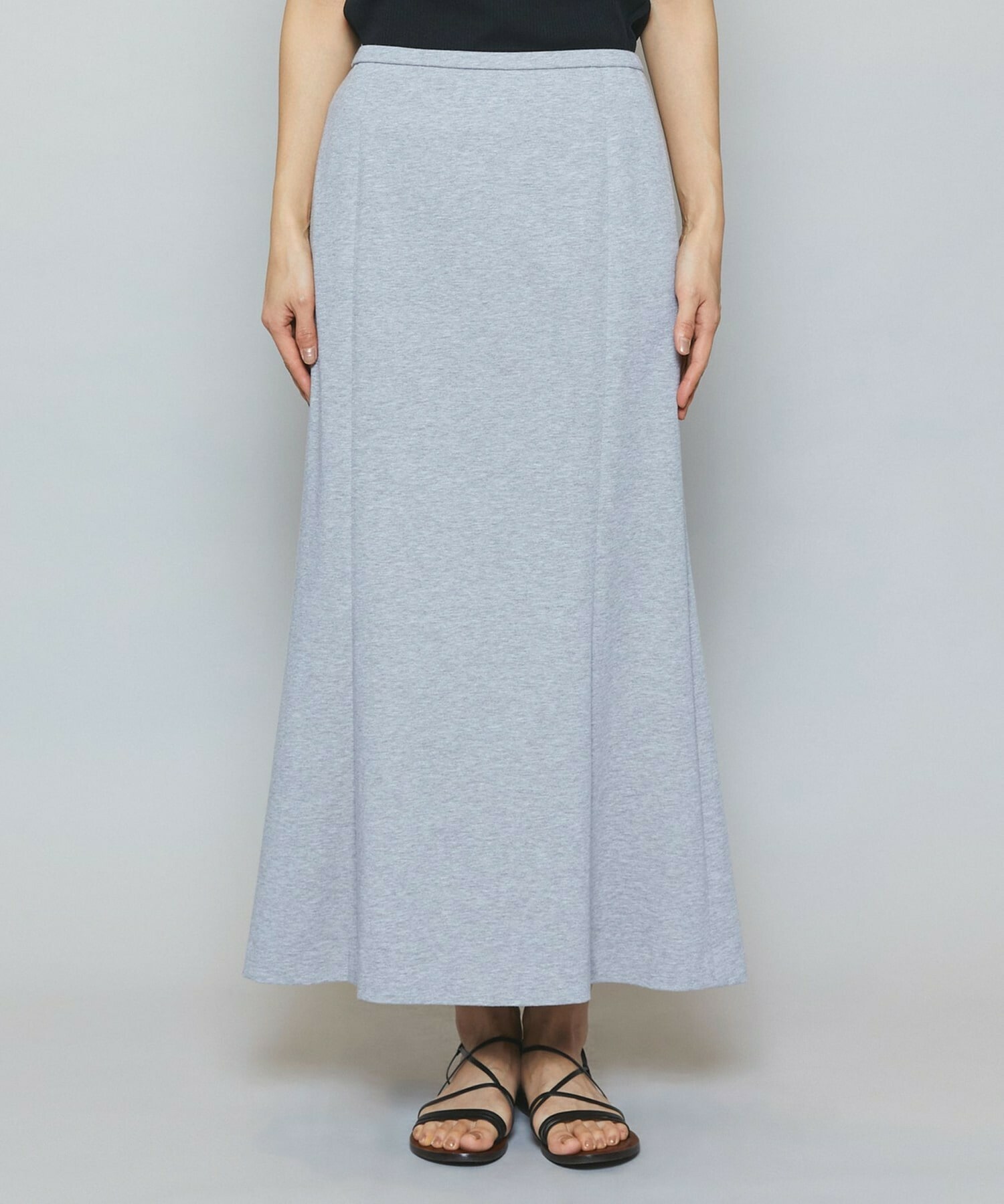 【MOGA】【Lサイズ】ハイゲージ天竺ロングスカート 詳細画像 トップグレー 20