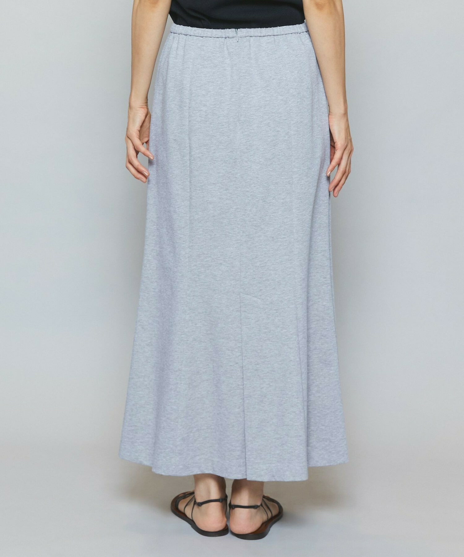 【MOGA】【Lサイズ】ハイゲージ天竺ロングスカート 詳細画像 トップグレー 22