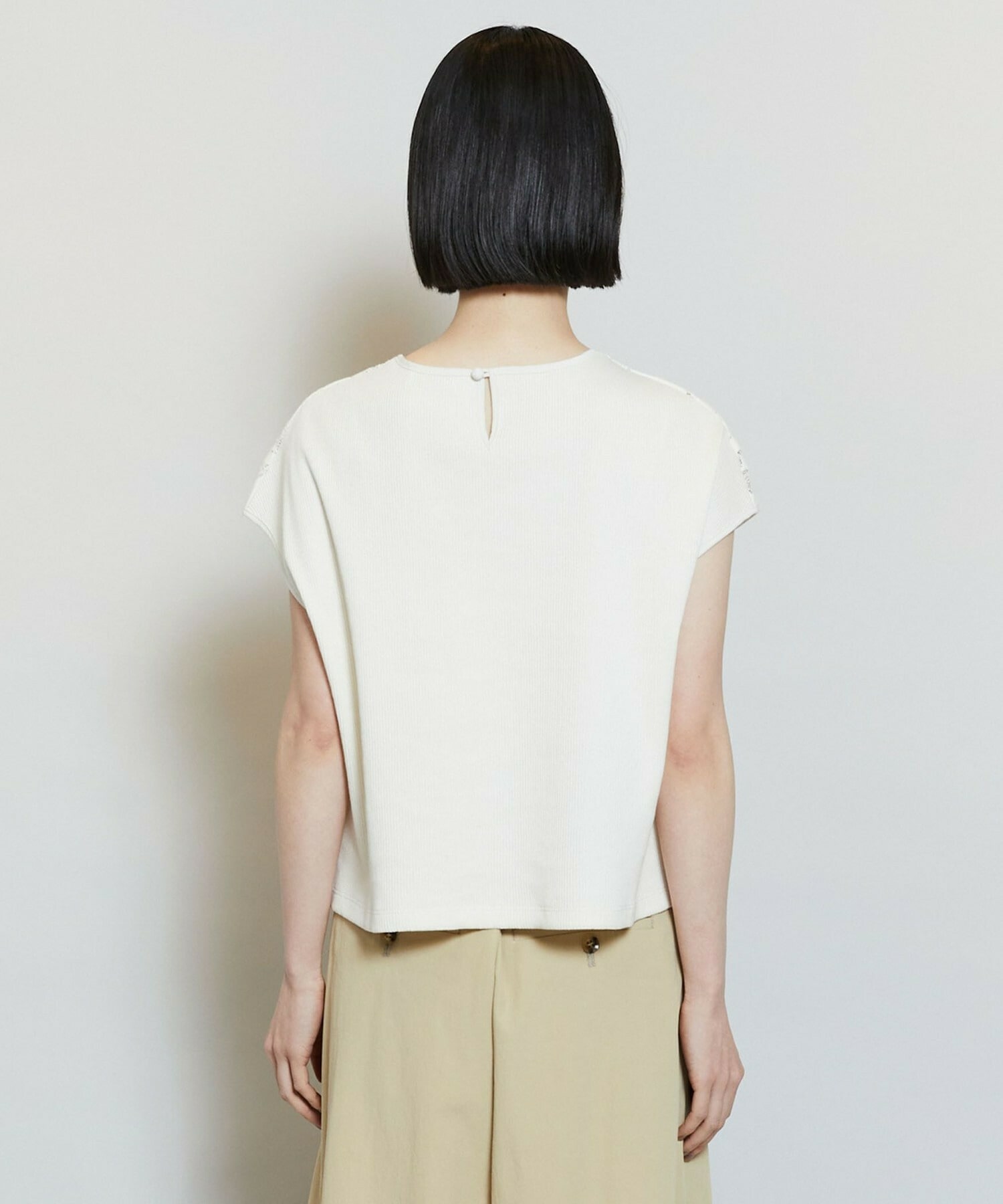 【MOGA】【Lサイズ】ラッセルレーストップス 詳細画像 アイボリー 22